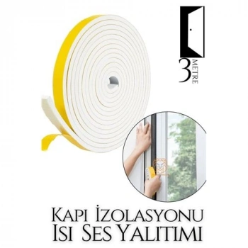 VipMarketim Kapılar Için 4 Mevsim 3 Metre Ses Isı Yalıtım Sünger Bant