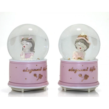 VipMarketim Kar Küresi Işıklı Müzikli 13 Cm No 2