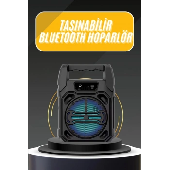 VipMarketim Karaoke Mikrofonlu Fm Radyolu Bluetooth Hoparlör Yüksek Ses Kaliteli