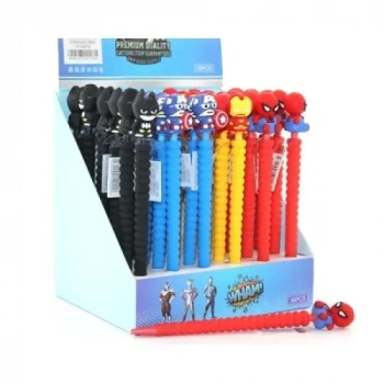 VipMarketim Karışık Kahraman Figürlü 07 Uçlu Kurşun Kalem