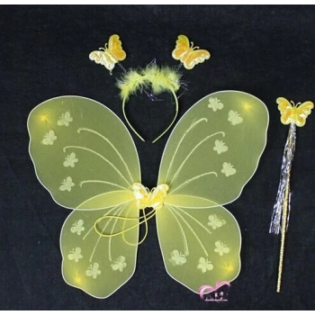VipMarketim Kelebek Kanat Seti Sarı Renk