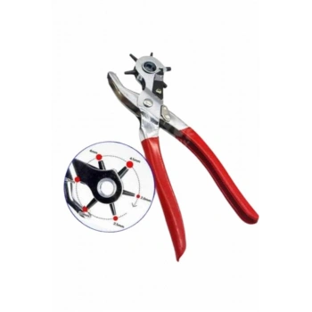 VipMarketim Kemer Delme Pensesi 6 Farklı Boyutta Kemer Delici Ev Deri Kemer