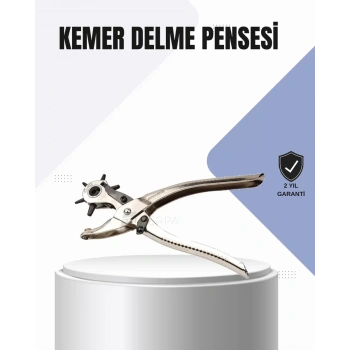 VipMarketim Kemer Delme Pensesi Çok Amaçlı 6 Farklı Delik Boyu Ayarlı Deri Delme Aleti