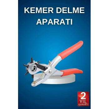 VipMarketim Kemer Delme Pensesi Deri Delici Pensi Zımba 6 Farklı Boyutta