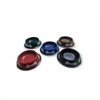 VipMarketim Kemik Desenli Metal Mama Kabı