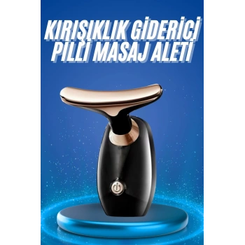 VipMarketim Kırışıklık Giderici Yüz Masaj Aleti Pilli Cilt Bakım Cilt Sıkılaştırma Derinlemesine Temizler