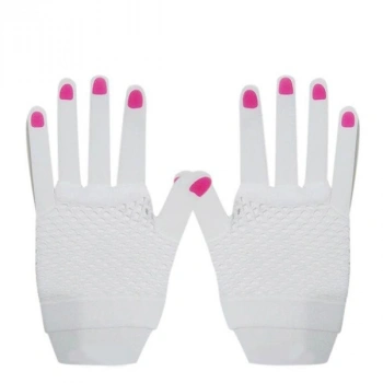 VipMarketim Kısa Beyaz Parmaksız File Eldiven