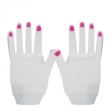 VipMarketim Kısa Beyaz File Eldiven