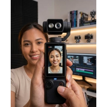 VipMarketim Kompakt 4K Vlog Kamera 2.0 IPS Ekran Otomatik Odaklama ve Stereo Ses Kayıtlı