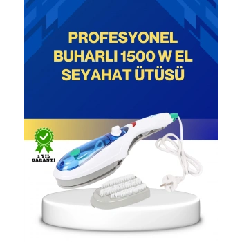 VipMarketim Kompakt Buharlı Ütü 1500W | Tüm Yüzeyler İçin Pratik ve Etkili
