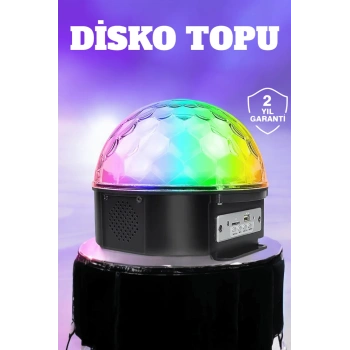 VipMarketim Kompakt Tasarımlı Telefon Kontrollü Disko Topu Işıkları