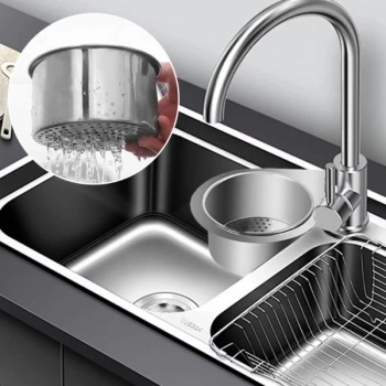 VipMarketim Kuğu Tasarımlı Paslanmaz Lavabo Drenaj Sepeti