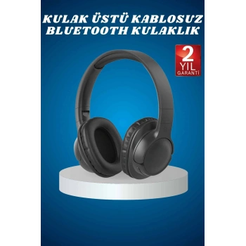 VipMarketim Kulak Üstü Kablosuz Bluetooth Kulaklık Yüksek Ses Kaliteli ANC Özelliği