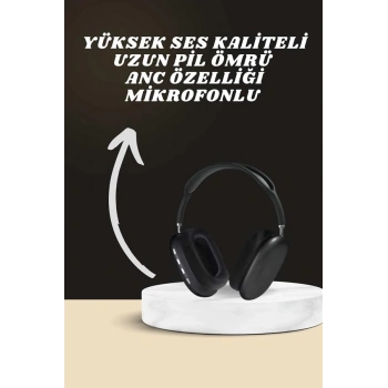 VipMarketim Kulak Üstü Kulaklık Pro9 ve Yeni Nesil Akıllı Saat Android ve İOS Uyumlu ANC Özelliği