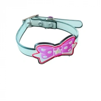 VipMarketim Kurdeleli Zilli Silikon Kedi Tasması