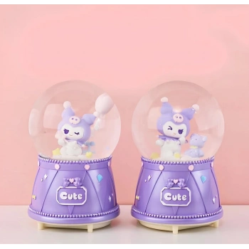 VipMarketim Kuromi Işıklı Müzikli Kar Küresi Orta Boy Model 3