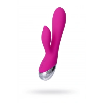 VipMarketim LEROİNA klitoral stimülatörlü vibratör, silikon, pembe, 19 cm