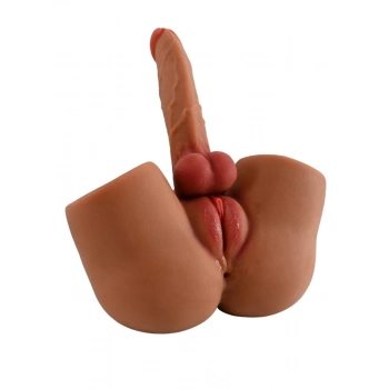 VipMarketim L-Join Gerçekçi 5.3 Kg Trans Kalça Vajina Mastürbatör Dildo