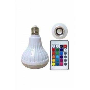 VipMarketim Lamba Hoparlör Ampül Görünümlü Renk Değiştirebilen Android ve İOS Uyumlu