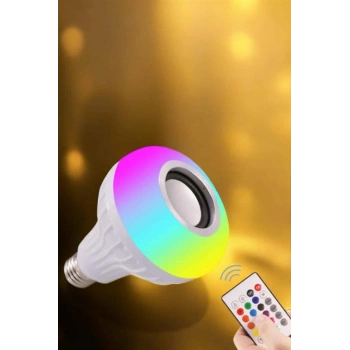 VipMarketim Lamba Led Hoparlör Dayanıklı ve Uzun Ömürlü Bluetooth Hoparlör