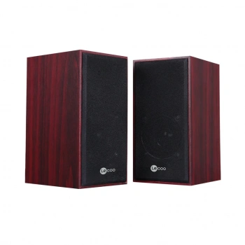 VipMarketim LECOO DS105 6W 1+1 Masaüstü USB Ahşap Kasa Speaker(1923)
