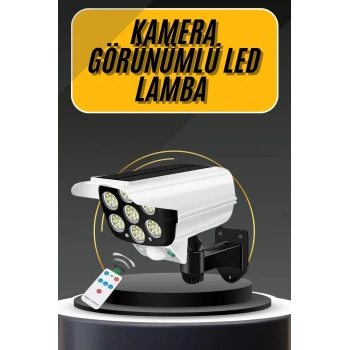 VipMarketim LED Lamba-Güneş Paneli Destekli Uzaktan Kumandalı Solar LED Lamba