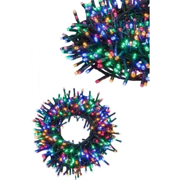 VipMarketim Ledli Fişli Led Dekor Lambası 5M RGB Yılbaşı Ağacı Işığı
