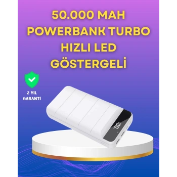 VipMarketim Lightning ve Type-C Girişli 50000mAh Powerbank