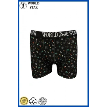 VipMarketim  Likralı Pamuklu Renkli Erkek Boxer