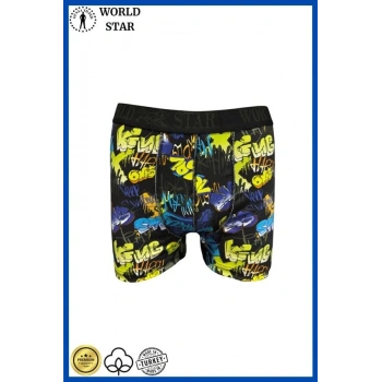 VipMarketim  Likralı Pamuklu Renkli Erkek Boxer