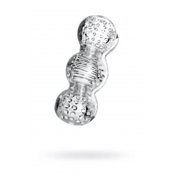 VipMarketim Lingam Masturbator Rashmi, TPE, Şeffaf, 15,5 cm