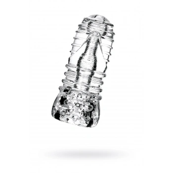 VipMarketim Lingam  Masturbator , Savitri, TPE, Şeffaf, 14 cm
