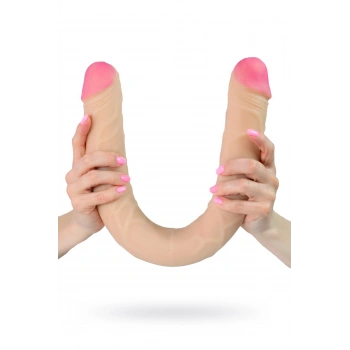 VipMarketim Lovetoy Neoskin Realistik Çift Taraflı Dildo, çap 51 mm, toplam uzunluk 555 mm
