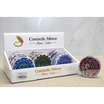 VipMarketim Mandala Desenli Hareketli Sulu El Aynası - Model 6