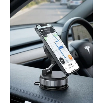 VipMarketim Manyetik Araç Telefon Tutucu 360° Döner Katlanabilir Telefon Standı