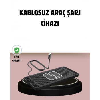 VipMarketim Manyetik Kablosuz Araç Şarj Cihazı – Hızlı Şarj Kaymaz Taban Güvenli Kullanım