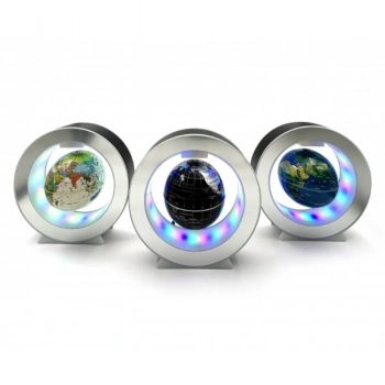 VipMarketim Manyetik Küçük Boy Yuvarlak Ledli Dünya Küre