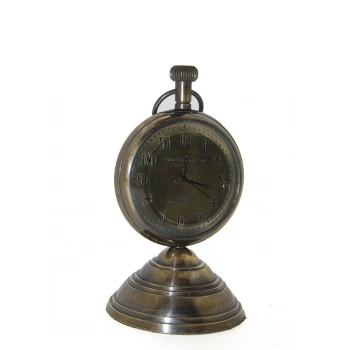 VipMarketim Masa Üstü Pirinç Saat Model 3