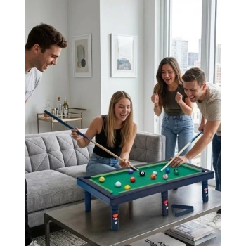VipMarketim Masaüstü Bilardo Seti 5 Yaş Üzeri Çocuklar İçin Eğitici Oyuncak