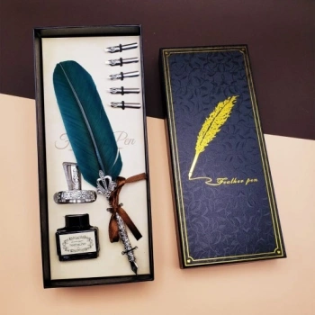 VipMarketim Masaüstü Tüylü Divit Kalem Seti