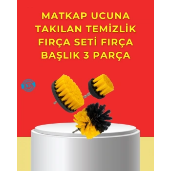 VipMarketim Matkap Ucu Temizlik Aparatı 3’lü Fırça Seti