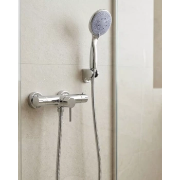 VipMarketim Mavi 4 Fonksiyonlu El Duşu Başlığı Seti Spiral Hortum ve Duş Askısı