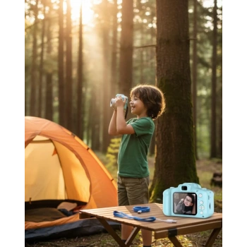 VipMarketim Mavi Şarjlı Mini HD Kamera Video Fotoğraf Çekimli USB Bağlantılı Dijital Cihaz