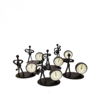 VipMarketim Metal Adam Masaüstü Saat