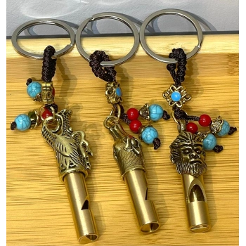 VipMarketim Metal Figürlü Düdük Anahtarlık