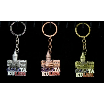 VipMarketim Metal Galata Kulesi Anahtarlık Model 2
