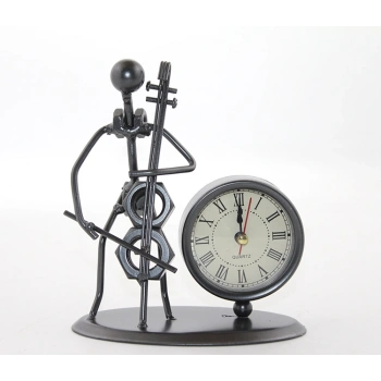 VipMarketim Metal Müzisyen Saat Model 4