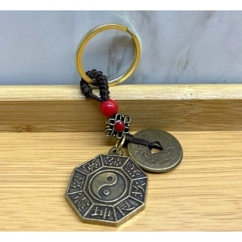 VipMarketim Metal Yin Yang Anahtarlık