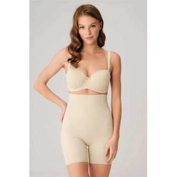 Vipmarketim Mikro Kumaş Beli Yapıştırma Paçaları Silikon Bantlı Paçalı Sıkı Şort Korse