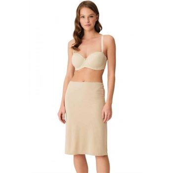 Vipmarketim Mikropolyamid Esnek Kumaşlı Diz Altı Uzun Etek Altı Jüpon